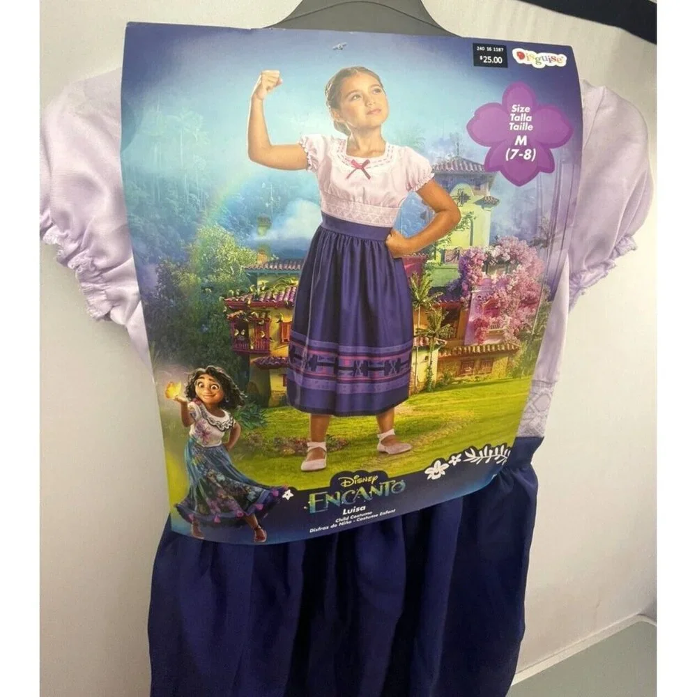 Disney ENCANTO Luisa Child Costume Dress  Size M 7-8
